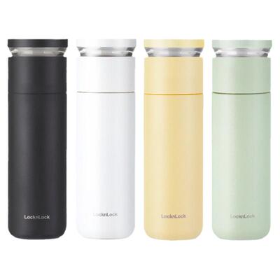 乐扣茶水分离保温杯316不锈钢