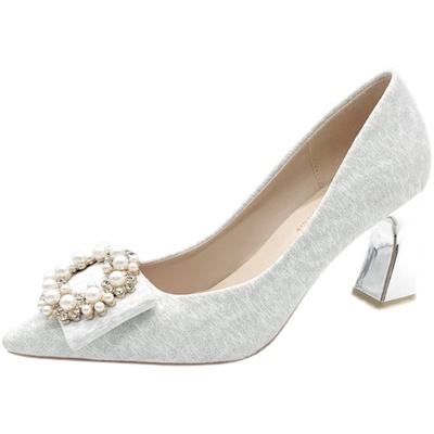 新款水晶不累脚日常可穿秀禾婚鞋