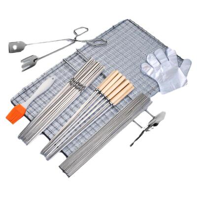 多功能烧烤网双层网面夹子不锈钢