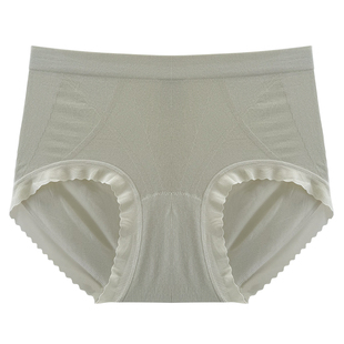 60支新疆长绒棉收腹提臀内裤女纯棉抗菌裆中高腰无痕2025新款裤头