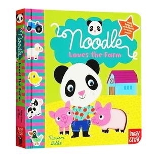 英文原版 Noodle Loves the Farm 纸板触摸书 1-3岁宝宝启蒙英文绘本 Nosy Crow 大嘴鸟出品