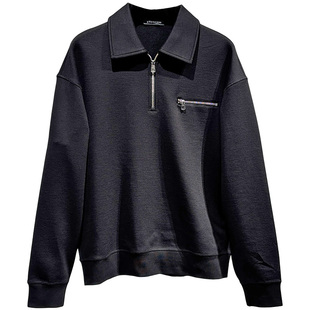 PEACEBIRD太平鸟男装2025冬装新款休闲卫衣B1CRF423T/B1CRF423TL9