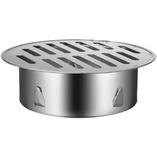 110管内插不锈钢地漏圆形150过滤网洗衣机落水斗天面排水防堵管头