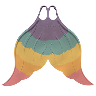 澳洲Mahina美人鱼潜水脚蹼自由潜成人训练蛙鞋单蹼儿童人鱼尾橡胶