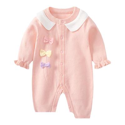 婴儿衣服冬装线衣哈衣