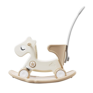 库林亚儿童摇摇马二合一宝宝摇马小木马婴儿周岁礼物溜溜车玩具车