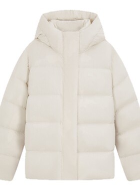 Tommy女装90绒连帽面包羽绒服