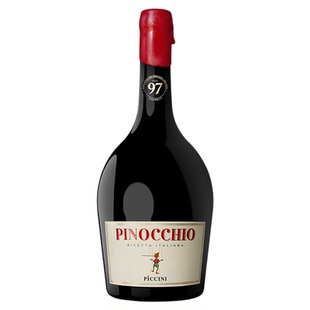 【高分金奖 送高脚杯】彼奇尼奇遇 意大利进口匹诺曹半甜红葡萄酒