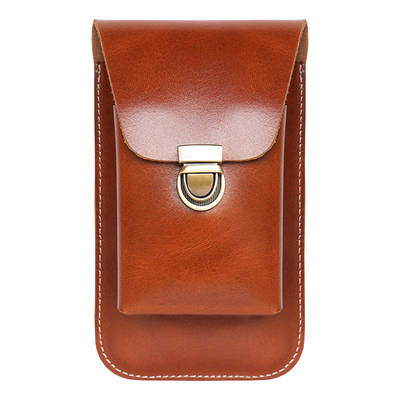 男士牛皮烟盒手机腰包