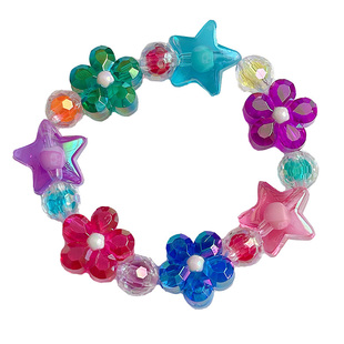 韩国南大门进口宝宝佩饰儿童配饰品手圈多彩珠子手链女童手环手镯