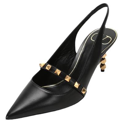 VALENTINO华伦天奴 女士尖头高跟露跟凉鞋 VW2S0BK6 GYH