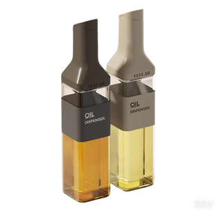 油壶玻璃自动开合防漏油罐家用调料瓶酱油醋瓶食品级分装调料盐罐