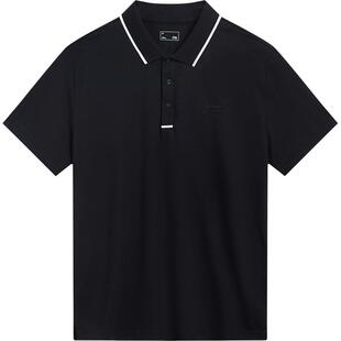 李宁POLO衫男士夏季官方商务休闲男装翻领运动上衣纯棉短袖T恤男