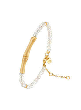 森吾《金竹引》竹节珍珠手链