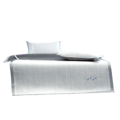 水星家纺1000D可水洗提花冰丝席