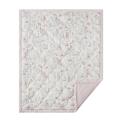 嫚熙豆豆毯婴儿盖毯儿童秋冬毛毯宝宝幼儿园午睡毯婴儿专用小毯子