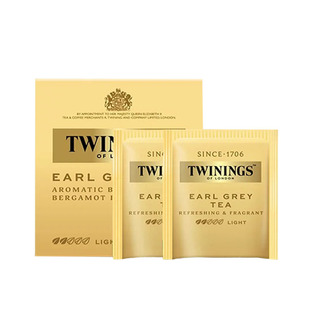 Twinings川宁英国豪门格雷伯爵红茶茶叶10片进口英式红茶包袋泡茶