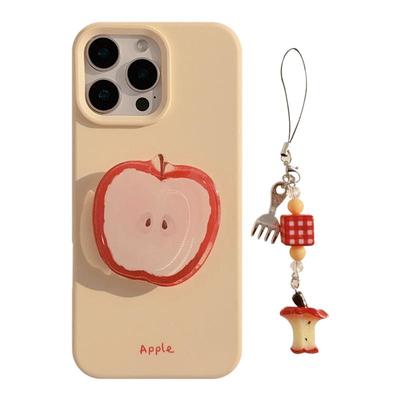 红苹果支架带挂件硅胶苹果