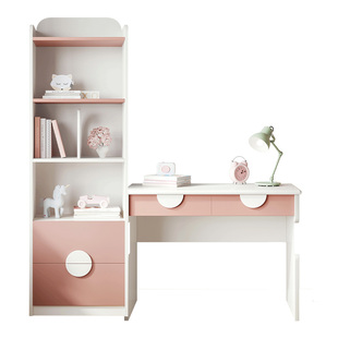 全友家居青少年书桌现代简约学习桌书柜套装储物柜书房家具