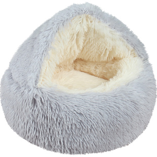 猫窝冬季保暖猫咪半封闭式宠物狗狗安全感狗窝冬天秋冬睡袋贝壳窝