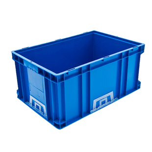 加厚标准可堆式物流周转箱带盖塑料盒运输储物箱汽车配件箱收纳箱