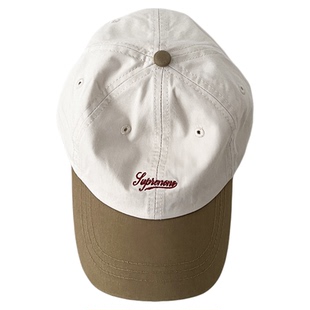 【韩系休闲】儿童刺绣字母撞色鸭舌帽男童女童软顶春夏轻薄棒球帽