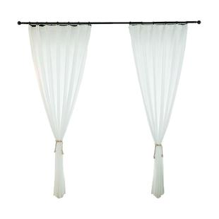 超高3.1米免打孔窗纱送伸缩杆透光不透人隔断未来风透气门帘飘窗