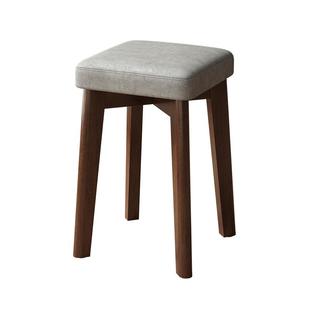 三梦实木凳子家用可叠放小板凳现代简约餐桌椅子圆凳餐椅方凳高凳