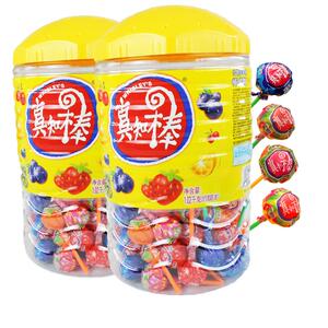 真知棒棒棒糖花束高颜值荔枝蓝莓硬糖儿童节六一散装糖果零食礼盒