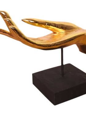 泰国木雕东南亚风佛手桌面摆件