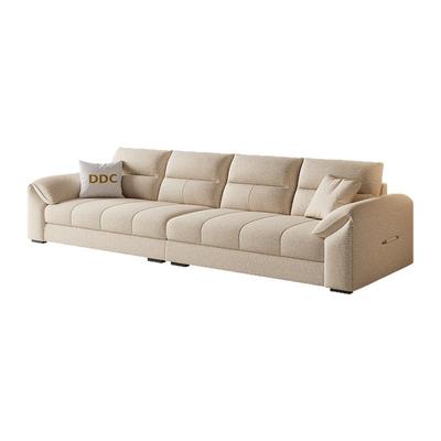 奶油风高端棉麻布布艺沙发