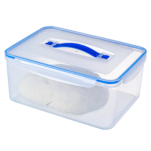 厨房发面盒食品级大容量密封保鲜盒带盖提手商用面团发酵盒专用盒