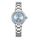 飞亚达柿柿如意天青色款女表机械表钢带女士腕表轻奢小众手表女