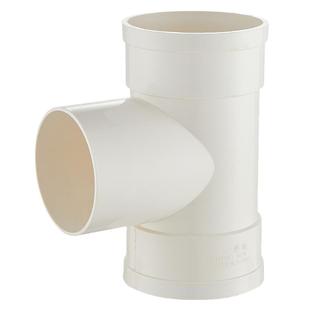 PVC75/110排水管中缩三通承插下水三通50缩口平面四通接头内外插