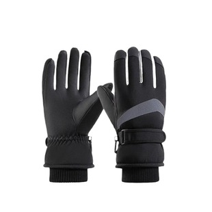 保暖手套冬季骑行男女士电动摩托车防风防寒防水滑雪加绒厚棉触屏