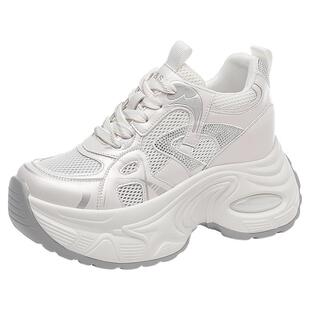 星期六厚底增高老爹鞋女鞋春夏女款时尚百搭显脚小松糕运动休闲鞋