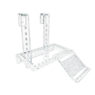 圆形陶瓷缸乌龟晒台爬台挂钩爬架亚克力晒背台大乌龟爬梯爬坡浮岛