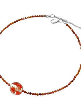 AliyaStore原创枫叶choker项链