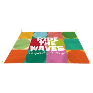 沙滩垫野餐垫露营防潮垫涤沦印花折叠学生春游秋游超轻便携环保