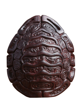 小叶紫檀富甲天下龟壳摆件吊坠