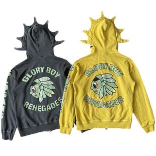 Glo Gang Renegades Full Zip Hoodie 卡通印花拉链连帽卫衣