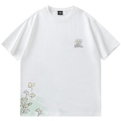 LAMLICKA手绘熊猫印花半袖t恤
