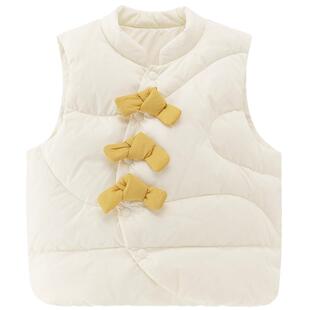 【清仓】三防婴儿轻薄羽绒服冬季马甲宝宝保暖外套白鸭绒背心