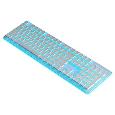 狼途L1超静音防水发光有线键盘