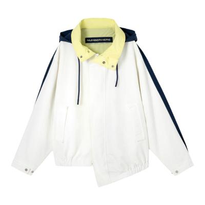 NUMBER HERE男女款春季新款拼色异门禁休闲夹克外套撞色NH12Q289