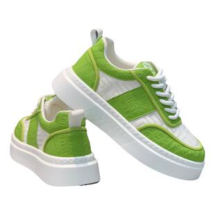 男鞋2024夏季新款低帮厚底时尚百搭板鞋网面透气潮流爆款休闲鞋潮