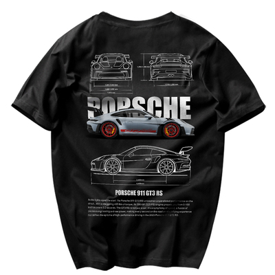 保时捷短袖911超跑赛车汽车文化