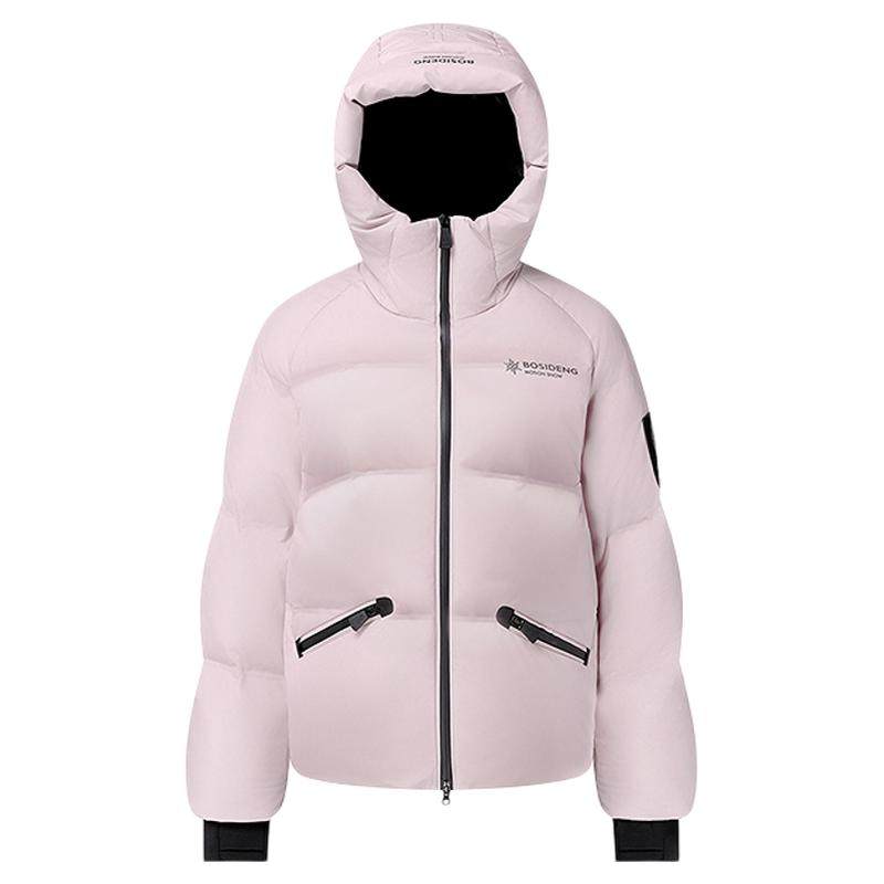 [波司登冰雪系列]新款羽绒服女短款时尚保暖连帽高颜值出片神器