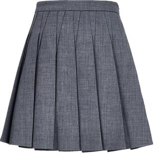 ONLY夏季显瘦A字隐形拉链压褶设计短裙百褶裙半身裙女