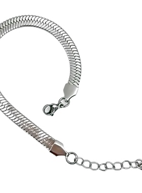 金色扁蛇骨手链钛钢高级感